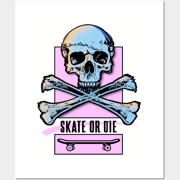 Jolly Roger - Skate or Die Wall Art by Monkey Business Bank